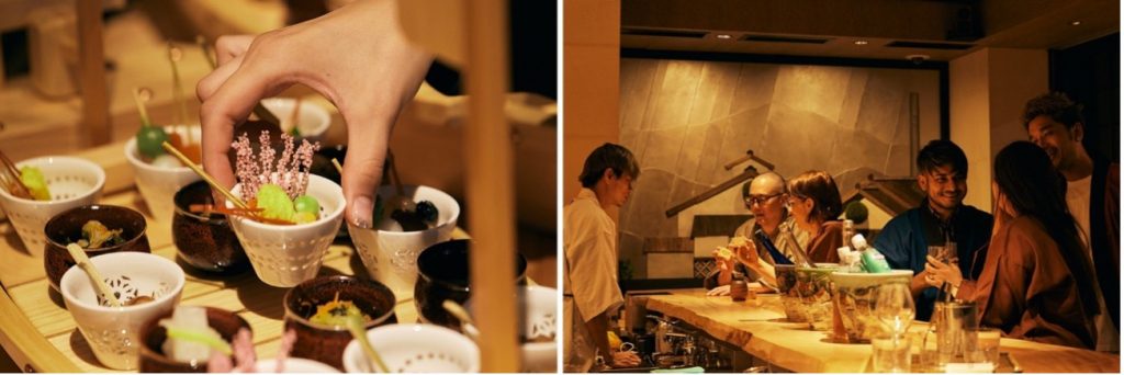 その日のおすすめ日本酒をご提供。食事は乾き物やカップ麺、軽食を準備していますが、持ち込みも可能です。
